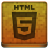 Orange HTML5 Icon 48x48 png