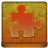 Orange Puzzle Coloured Icon 48x48 png