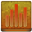 Orange Statistics Coloured Icon