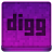 Pink Digg Icon 48x48 png