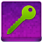 Pink Key Coloured Icon 48x48 png
