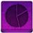 Pink Statistics Round Icon