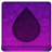 Pink Water Drop Icon