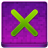Pink X Coloured Icon 48x48 png