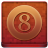 Red 8Ball Coloured Icon