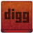 Red Digg Icon 48x48 png