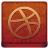 Red Dribbble Coloured Icon 48x48 png
