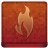 Red Fire Coloured Icon