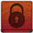 Red Lock Icon 48x48 png