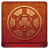 Red Poker Chip Coloured Icon