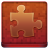 Red Puzzle Coloured Icon