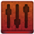 Red Settings Icon 48x48 png