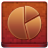 Red Statistics Round Coloured Icon 48x48 png