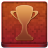 Red Trophy Coloured Icon
