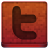 Red Twitter Icon 48x48 png