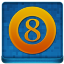 Blue 8Ball Coloured Icon 64x64 png