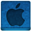Blue Apple Icon 64x64 png