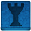 Blue Chess Tower Icon 64x64 png