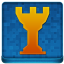 Blue Chess Tower Coloured Icon 64x64 png