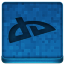 Blue deviantART Icon 64x64 png