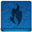 Blue Fire Icon 64x64 png