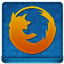 Blue Firefox Coloured Icon 64x64 png