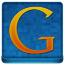 Blue Google Coloured Icon 64x64 png