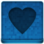 Blue Heart Icon 64x64 png