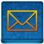 Blue Mail Coloured Icon 64x64 png