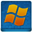 Blue Microsoft Coloured Icon 64x64 png