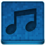 Blue Music Icon 64x64 png