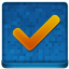Blue Ok Coloured Icon 64x64 png