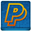 Blue PayPal Coloured Icon 64x64 png