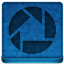 Blue Picassa Icon 64x64 png