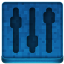 Blue Settings Icon 64x64 png