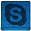 Blue Skype Icon 64x64 png