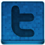 Blue Twitter Icon 64x64 png