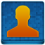 Blue User Coloured Icon 64x64 png