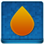 Blue Water Drop Coloured Icon 64x64 png