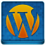 Blue WordPress Coloured Icon 64x64 png