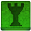 Green Chess Tower Icon 64x64 png