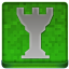 Green Chess Tower Coloured Icon 64x64 png