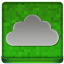 Green Cloud Coloured Icon 64x64 png