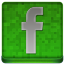 Green Facebook Coloured Icon 64x64 png