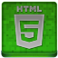 Green HTML5 Coloured Icon 64x64 png