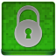 Green Lock Coloured Icon 64x64 png