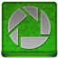 Green Picassa Coloured Icon 64x64 png