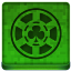Green Poker Chip Icon 64x64 png