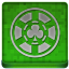 Green Poker Chip Coloured Icon 64x64 png