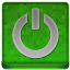 Green Shutdown Coloured Icon 64x64 png